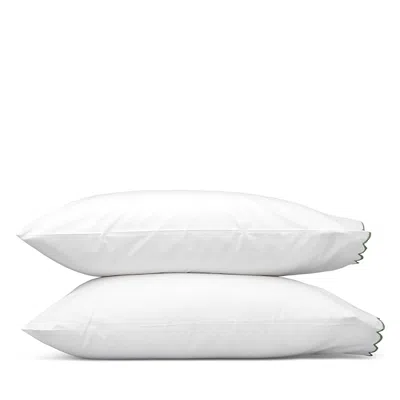 Matouk Dakota Percale Standard Pillowcase, Set Of 2 In Palm