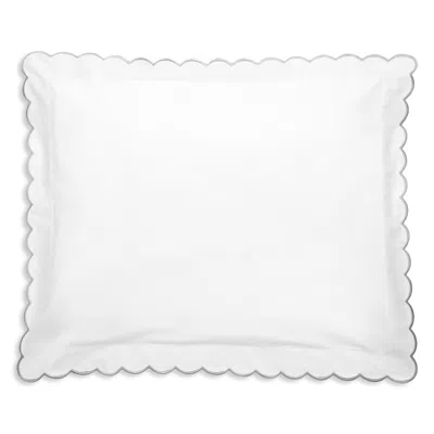 Matouk Dakota Percale Standard Sham In Gray