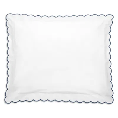 Matouk Dakota Percale Standard Sham In Steel Blue