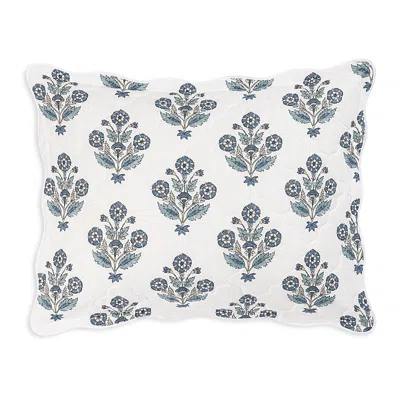 Matouk Dalila Quilted Standard Sham In Blue