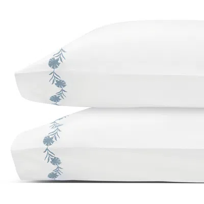 Matouk Daphne King Pillowcases, Set Of 2 In Blue
