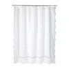 Matouk Daphne Linen Shower Curtain In Bluebell