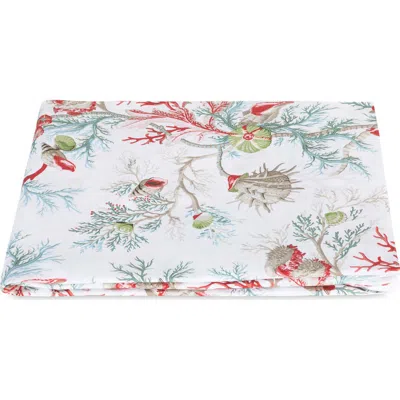 Matouk Del Tesoro 500 Thread Count Cotton Percale Fitted Sheet In Orange