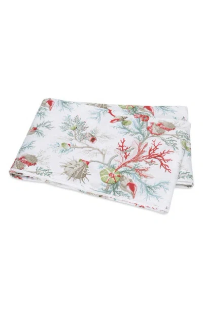 Matouk Del Tesoro 500 Thread Count Cotton Percale Flat Sheet In Multi