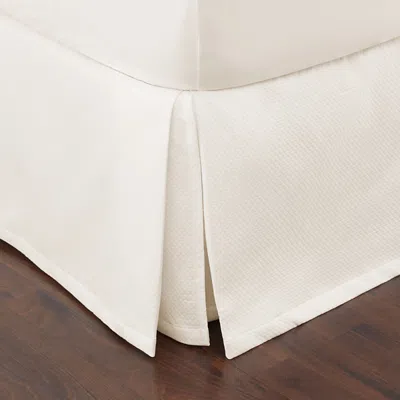 Matouk Diamond Pique Bedskirt, Full In Ivory