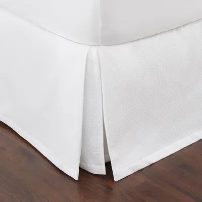 Matouk Diamond Pique Bedskirt, Twin In White