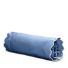 Matouk Diamond Pique Neck Roll In Hazy Blue