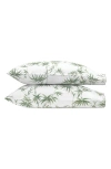 Matouk Dominique Bamboo Print Set Of 2 500 Thread Count Pillowcases
