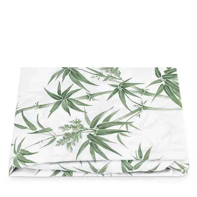 Matouk Dominique Fitted Sheet, Queen In Palm