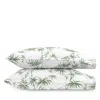 Matouk Dominique Standard Pillowcases, Pair In Palm