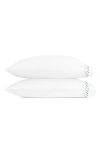 Matouk Dorothy 600 Thread Count Set Of 2 Pillow Cases In Blue Ombre