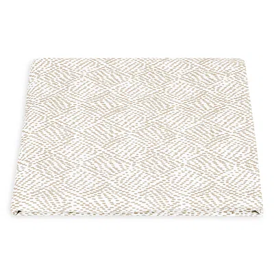 Matouk Duma Diamond Fitted Sheet, Twin In Neutral