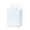 Matouk Duma Diamond Tissue Box Cover In Sky