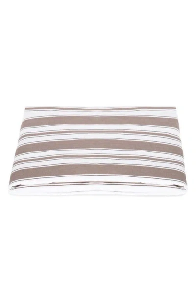 Matouk Elio Fitted Sheet In Brown