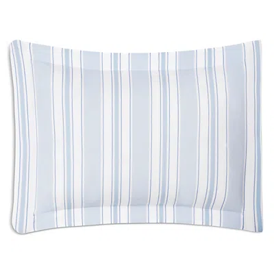 Matouk Elio Striped Boudoir Sham In Blue