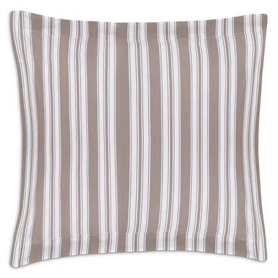 Matouk Elio Striped Euro Sham In Brown