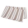 Matouk Elio Striped Flat Sheet, King In Brown