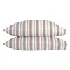 Matouk Elio Set Of 2 Pillowcases In Brown