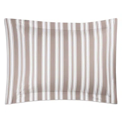 Matouk Elio Striped Standard Sham In Brown