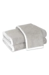Matouk Enzo Cotton Washcloth In Pearl/white