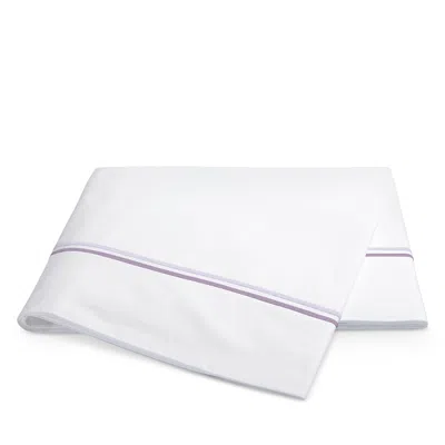 Matouk Essex Flat Sheet, Full/queen In Purple