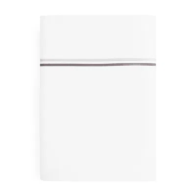 Matouk Essex Flat Sheet, King In Charcoal