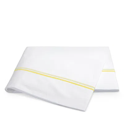 Matouk Essex Flat Sheet, Twin In White