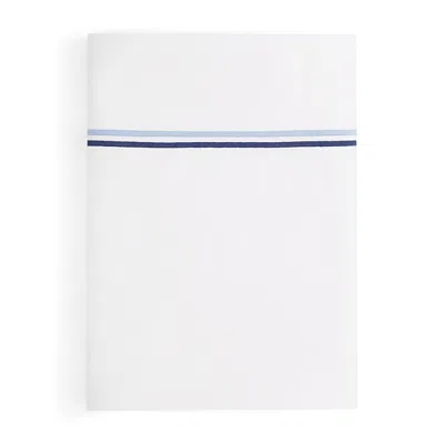 Matouk Essex Flat Sheet, Twin In Navy