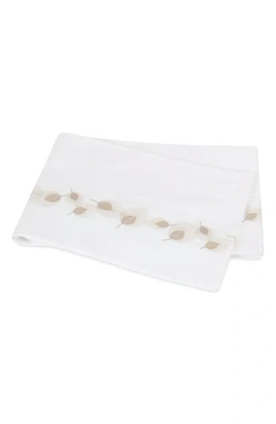 Matouk Feather Cotton Flat Sheet, Full/queen In Champagne