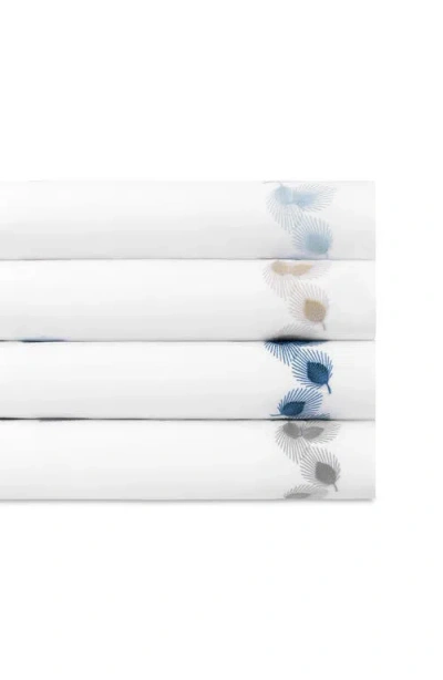 Matouk Feather Embellished 1,000 Thread Count Flat Sheet