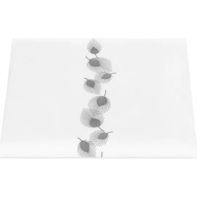Matouk Feather Embroidered Duvet Cover