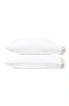 Matouk Felix Set Of 2 600 Thread Count Cotton Percale Pillowcases