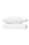 Matouk Felix Set Of 2 600 Thread Count Cotton Percale Pillowcases