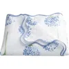 Matouk Floral Cotton Percale Duvet Cover In Azure