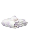Matouk Floral Cotton Percale Quilt In Lavender