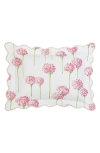 Matouk Floral Quilted Cotton Percale Sham In Peony