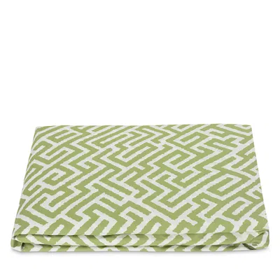 Matouk Gabriel Fitted Sheet, Queen In Green