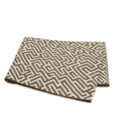 Matouk Gabriel Flat Sheet, Twin In Brown