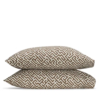 Matouk Gabriel King Pillowcases, King In Brown