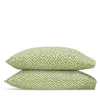 Matouk Gabriel Pillowcases, Standard In Green