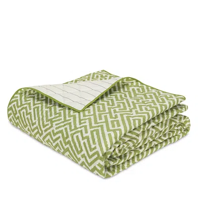 Matouk Gabriel Quilt, Full/queen In Green
