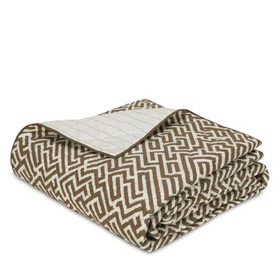 Matouk Gabriel Quilt, Twin In Brown
