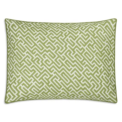 Matouk Gabriel Quilted King Sham In Green