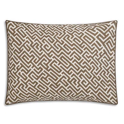 Matouk Gabriel Quilted King Sham In Brown