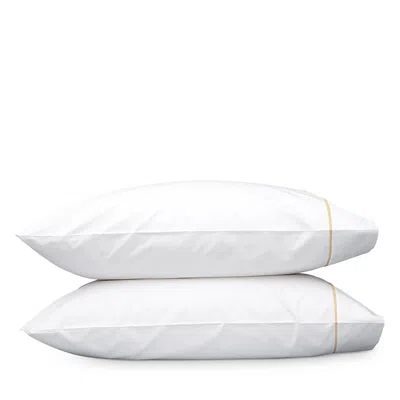 Matouk Gatsby Pillowcase Set, King In Champagne