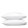 Matouk Gatsby Pillowcase Set, Standard In White