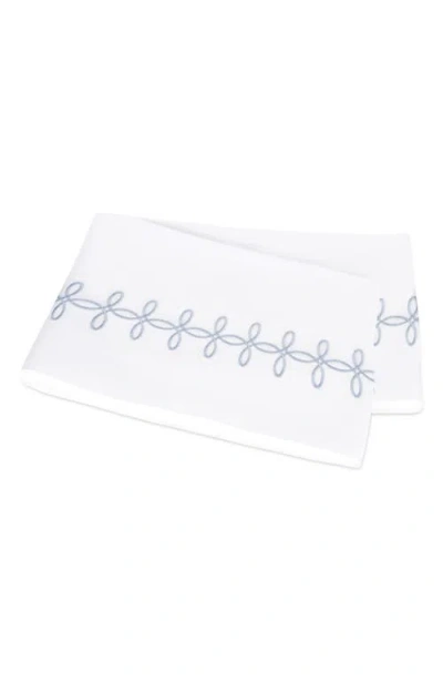 Matouk Gordian Knot 500 Thread Count Cotton Percale Flat Sheet In White