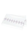 Matouk Gordian Knot 500 Thread Count Cotton Percale Flat Sheet In White