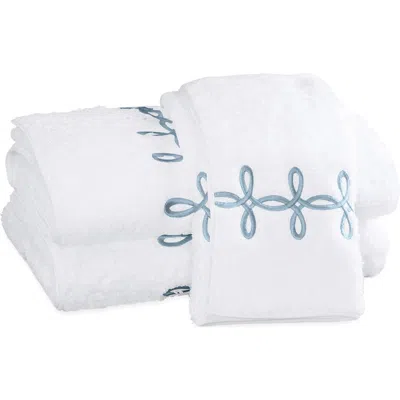 Matouk Gordian Knot Bath Sheet In Hazy Blue