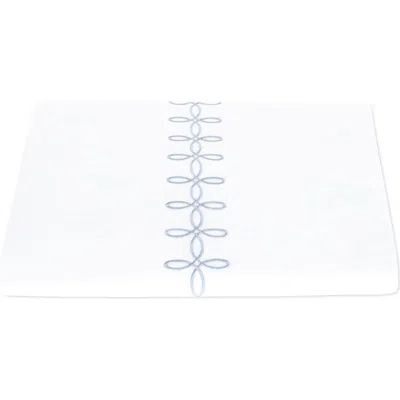 Matouk Gordian Knot Egyptian Cotton Percale Duvet Cover In White